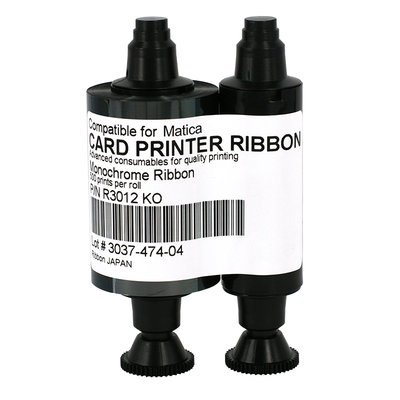 R3012 KO Ribbon 500 prints For Matica printer - Click Image to Close
